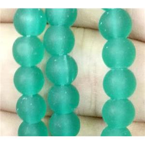 matte lampwork bead, round, approx 8mm dia [LWBCH266-8MM]