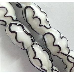 Lampwork Glass bead, 13x18mm [LWBCH60]