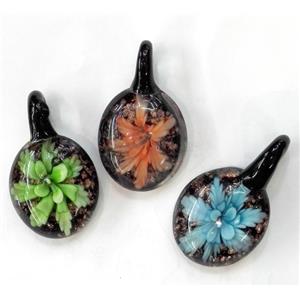 lampwork pendant, approx 25-35mm [LWBPD251]