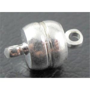 Magnetic Clasp, silver plated, 6.8x13mm [MGC008SP]