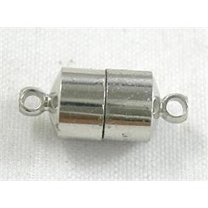 Necklace Connector, Magnetic Clasps, Nickel Color, 7x16mm [MGC009]