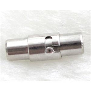 Necklace Connector Clasp, Magnetic, copper, platinum plated, 6mm hole [MGC021PP-6MM]