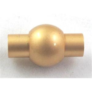duck-gold Copper Magnetic Clasp, 11x19mm, 5mm hole [MGC038-5MM]