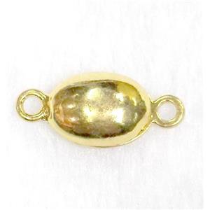 Magnetic alloy connector clasp, gold plated, approx 8-18mm [MGC107]