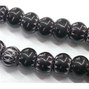 Millefiori glass bead, abacus, 6x8mm, approx 62pcs per st [MGOT28]