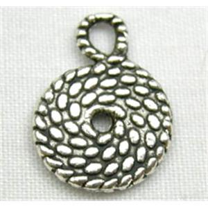 Tibetan Silver Pendands Non-Nickel, 10.5mm diameter [NN0146]