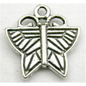 Tibetan Silver Butterfly Non-Nickel, 16mm wide [NN0177]