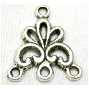 Tibetan Silver Pendant Non-Nickel, 16x19mm [NN0178]