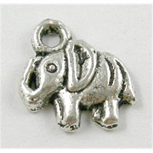 Tibetan Silver Elephant Non-Nickel, 11.5x11.5mm [NN0210]