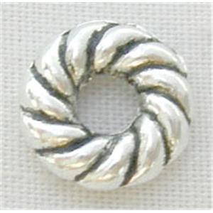 Tibetan Silver Spacer Non-Nickel, 8.3mm diameter [NN0230]