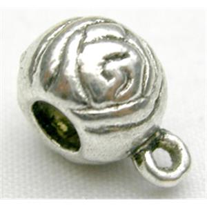 Tibetan Silver Hanger Non-Nickel, 8mm diameter [NN0419]