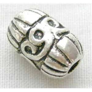 Tibetan Silver Spacers Non-Nickel, 7mm dia, 11mm length [NN0421]