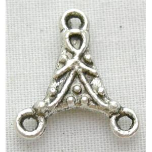 Tibetan Silver Triangle Charms Non-Nickel, 14mm wide [NN0424]
