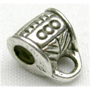 Tibetan Silver Hanger Non-Nickel, 6mm length [NN0436]