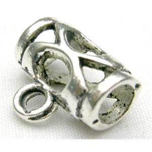 Tibetan Silver Hanger Non-Nickel, 6x14mm [NN0439]