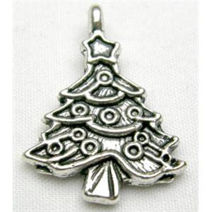 Tibetan Silver Christmas Tree non-nickel, 20mm high [NN0467]