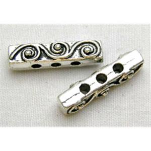 Tibetan Silver Bar Spacers Non-Nickel, 18mm length [NN0481]