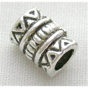 Tibetan Silver Spacers Non-Nickel, 5.5mm dia, 8.5mm length, 3.2mm hole [NN0506]
