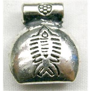 Tibetan Silver Charms Non-Nickel, 16mm length [NN0508]