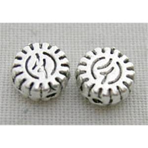 Tibetan Silver Spacer Non-Nickel, 5mm dia, 2mm thick [NN0513]