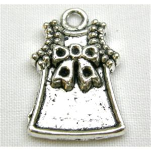 Tibetan Silver Clothing Model Non-Nickel, 13x21mm [NN0544]