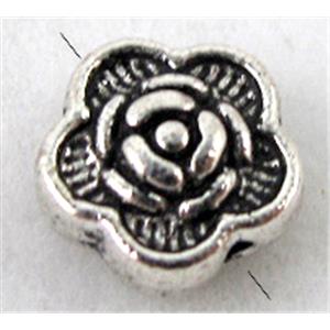 Tibetan Silver flower spacer beads Non-Nickel, 7mm dia [NN0590]