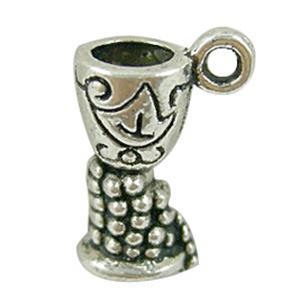 Tibetan Silver Cups Non-Nickel, 11x16mm [NN0623]