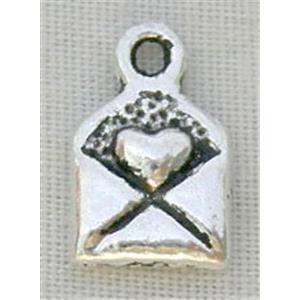 Tibetan Silver Pendants Non-Nickel, 6.5x10mm [NN0643]