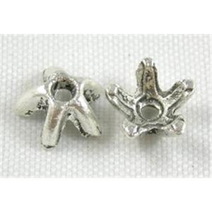 Tibetan Silver Caps Non-Nickel, 7mm dia, 3.5mm high [NN0663]