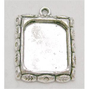 Tibetan Silver Photo Frame Non-Nickel, 19X25mm [NN0691]