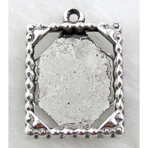 Tibetan Silver Photo Frame Charms Non-Nickel, 16x24mm [NN0693]