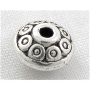 Flying Saucer Charms, Tibetan Silver spacer Non-Nickel, 7mm dia [NN0725]