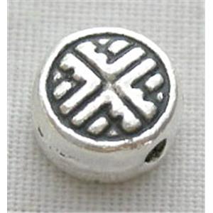 Tibetan Silver Spacers Non-Nickel, 6.5mm diameter [NN0729]