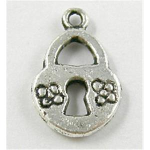 Tibetan Silver lock Non-Nickel, 10x16mm [NN0730]
