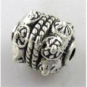Tibetan Silver Spacers Non-Nickel, 10mm diameter [NN749]