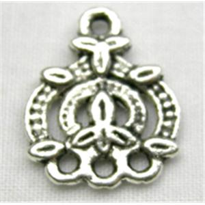 Tibetan Silver Pendant Non-Nickel, 13mm wide [NN0759]