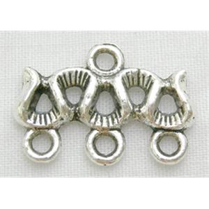 branch-connector, Tibetan Silver Non-Nickel, 12.7x18.5mm [NN0764]