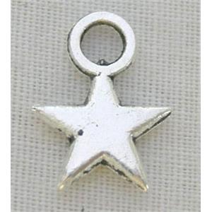 Tibetan Silver Pendants Non-Nickel, 8.5mm diameter, 11mm hight [NN0790]