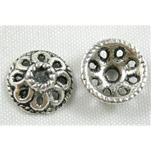 Tibetan Silver Caps Non-Nickel, 10mm dia [NN0967]