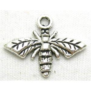 Tibetan Silver honeyBee Non-Nickel, 13.5x17.5mm [NN0990]
