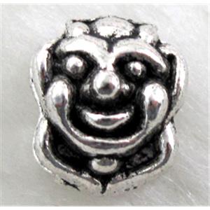 bead, Tibetan Silver Spacer Non-Nickel, 11mm dia,10mm thin, hole:3.5mm [NN10004]