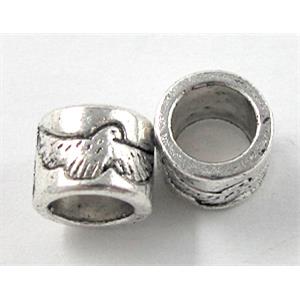 Tibetan Silver spacer , Non-Nickel, 9x7mm, hole:6mm [NN10010]