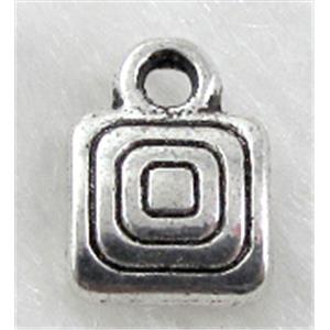 Tibetan Silver Pendants Non-Nickel, 8x11.8mm,3mm thin [NN10019]