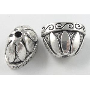 Tibetan Silver Caps Non-Nickel, 10x20mm, 15mm high [NN10072]