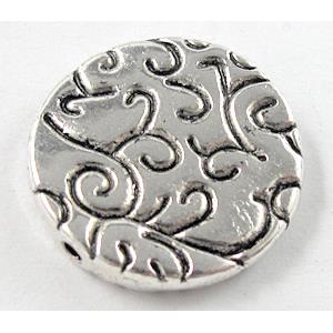 Tibetan Silver Spacer Non-Nickel, 19mm dia [NN10073]