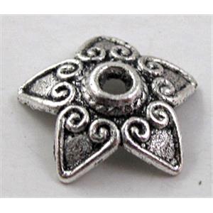 Tibetan Silver BeadCaps Non-Nickel, 13mm dia [NN10082]