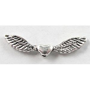 Tibetan Silver angel wing Non-Nickel, 24mm wide [NN10083]