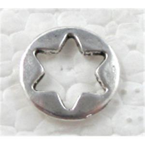 Star, Tibetan Silver Non-Nickel, 11.5mm dia [NN10107]
