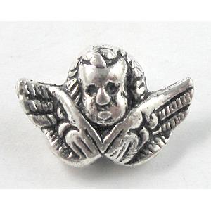 Tibetan Silver praying angel Non-Nickel, 18x13mm [NN10113]