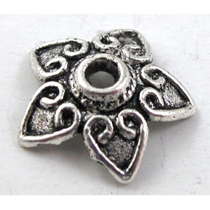 Bead-cap, Tibetan Silver Non-Nickel, 13mm dia [NN10119]